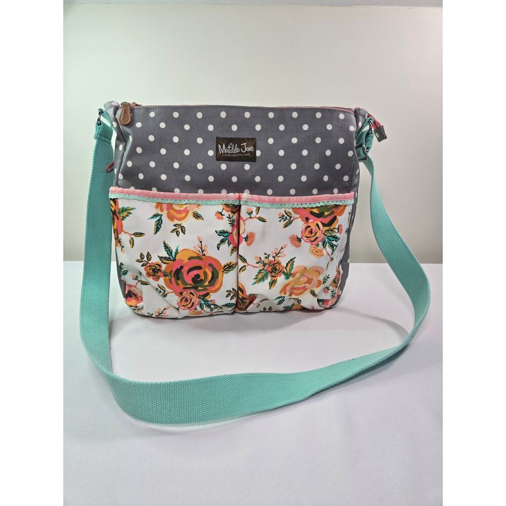 Matilda Jane Floral Polka Dot Diaper Bag
